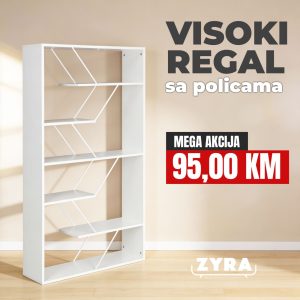 Visoki regal sa policama - LIVO